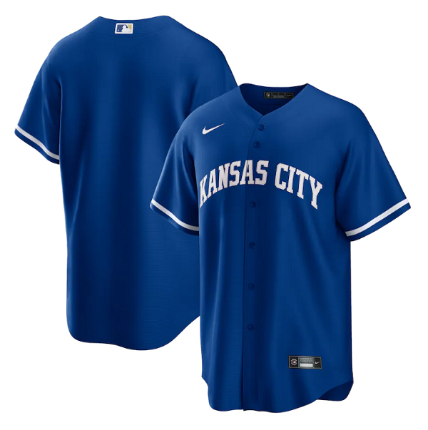Personalized Men’s Kansas City Royals Blank Royal Cool Base Stitched Jersey