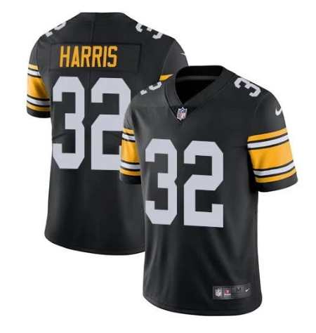 Personalized Men’s Pittsburgh Steelers #32 Franco Harris Black Untouchable Limited Stitched Jersey