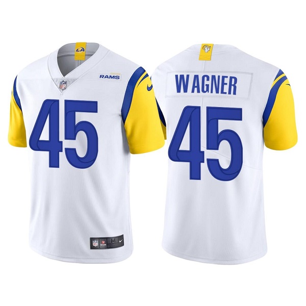 Personalized Men’s Los Angeles Rams #45 Bobby Wagner White Untouchable Limited Stitched Football Jersey
