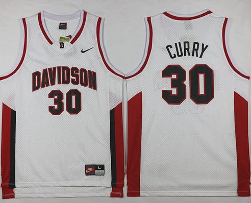 Personalized Wildcats #30 Stephen Curry White Basketball Stitched Jersey
