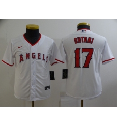 Personalized Youth Los Angeles Angels #17 Shohei Ohtani White Home Stitched Baseball Jersey