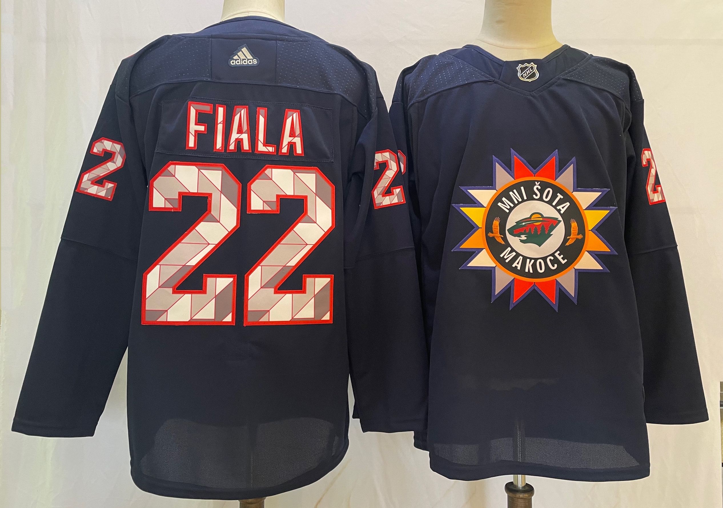Personalized Wild 22 Kevin Fiala Navy 2022 Jersey