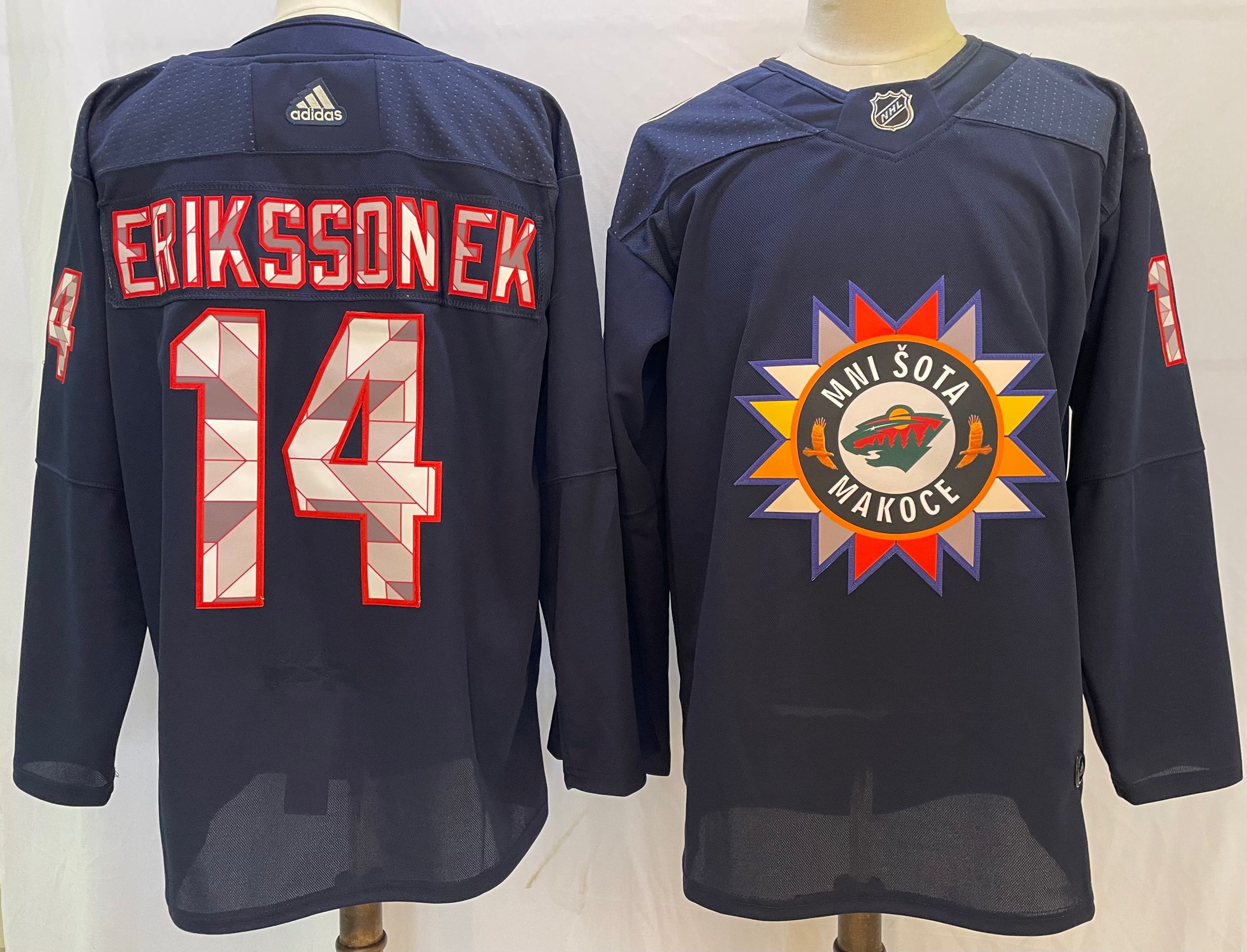 Personalized Wild 14 Joel Eriksson Ek Navy 2022 Jersey