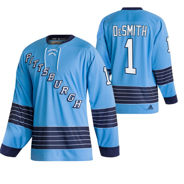 Personalized Men’s Pittsburgh Penguins #1 Casey DeSmith 2022 Blue Classics Stitched Jersey