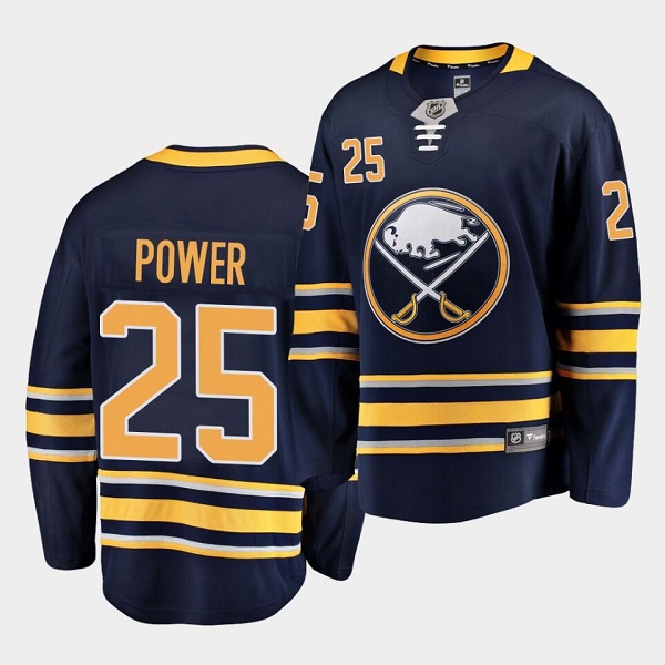 Personalized Men’s Buffalo Sabres #25 Owen Power Navy Stitched Jersey