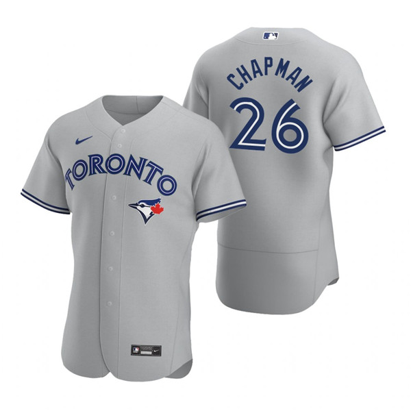 Personalized Men’s Toronto Blue Jays #26 Matt Chapman Grey Flex Base Stitched Baseball Jersey