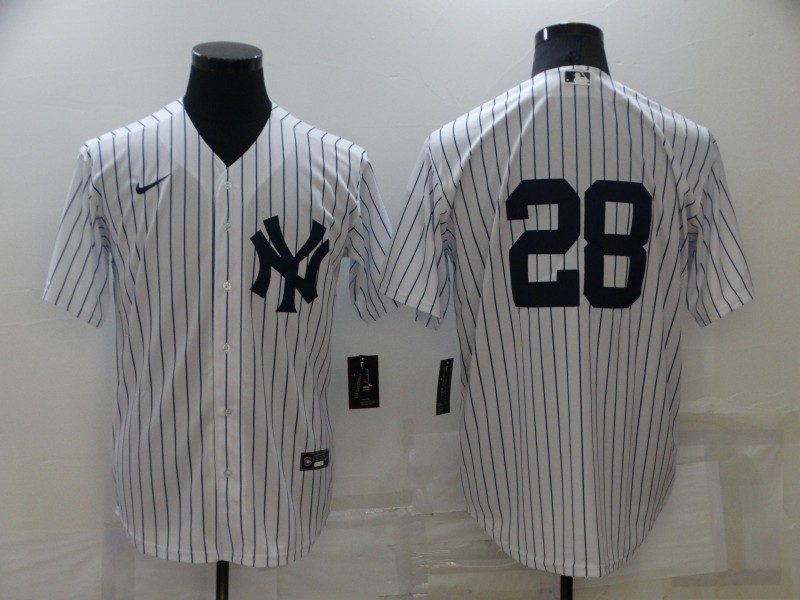 Personalized Men’s New York Yankees #28 Josh Donaldson White Cool Base Stitched Baseball Jersey