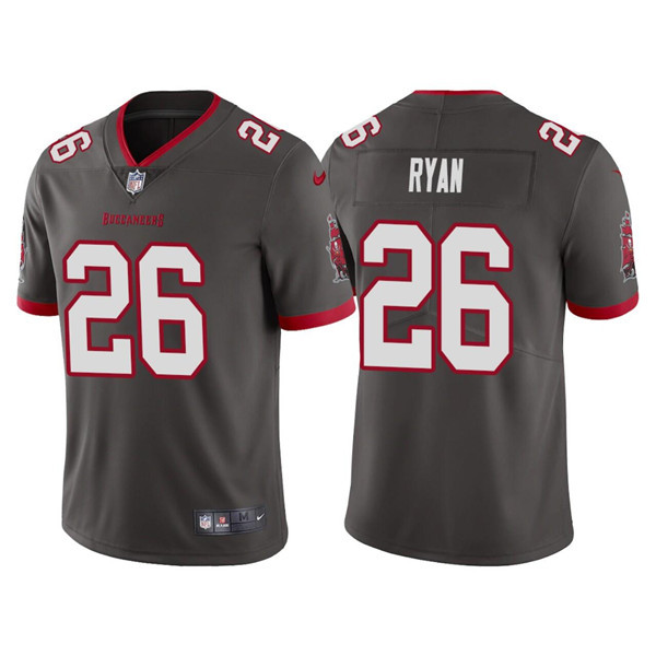 Personalized Men’s Tampa Bay Buccaneers #26 Logan Ryan Grey Untouchable Limited Stitched Jersey