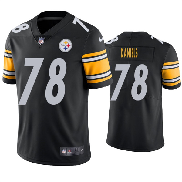 Personalized Men’s Pittsburgh Steelers #78 James Daniels Black Untouchable Limited Stitched Jersey