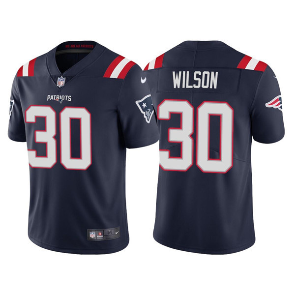 Personalized Men’s New England Patriots #30 Mack Wilson Navy Untouchable Limited Stitched Jersey