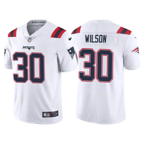Personalized Men’s New England Patriots #30 Mack Wilson White Untouchable Limited Stitched Jersey