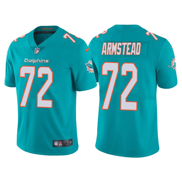 Personalized Men’s Miami Dolphins #72 Terron Armstead Aqua Untouchable Limited Stitched Football Jersey