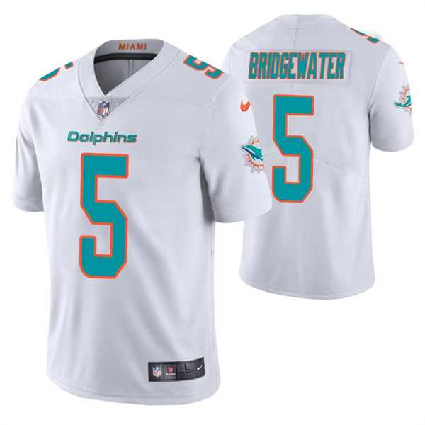 Personalized Men’s Miami Dolphins #5 Teddy Bridgewater White Untouchable Limited Stitched Football Jersey