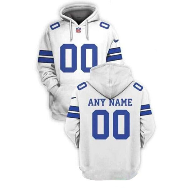 Personalized Men’s Indianapolis Coltsized White Pullover Hoodie