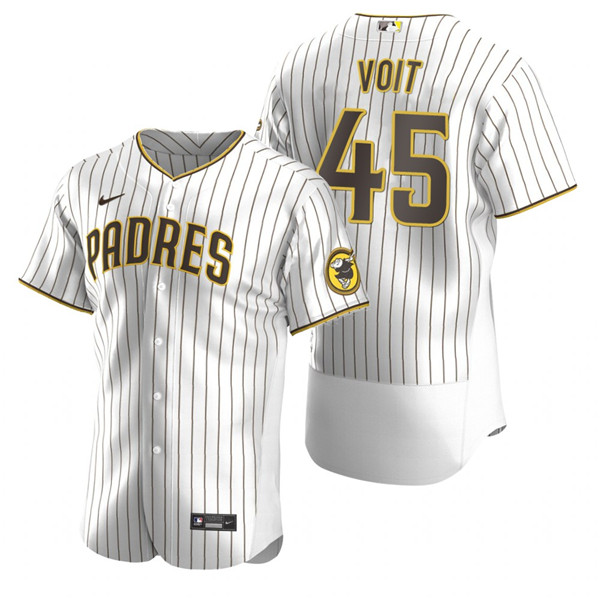 Personalized Men’s San Diego Padres #45 Luke Voit White Flex Base Stitched Baseball Jersey