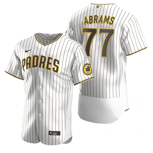 Personalized Men’s San Diego Padres #77 C.J. Abrams White Flex Base Stitched Baseball Jersey