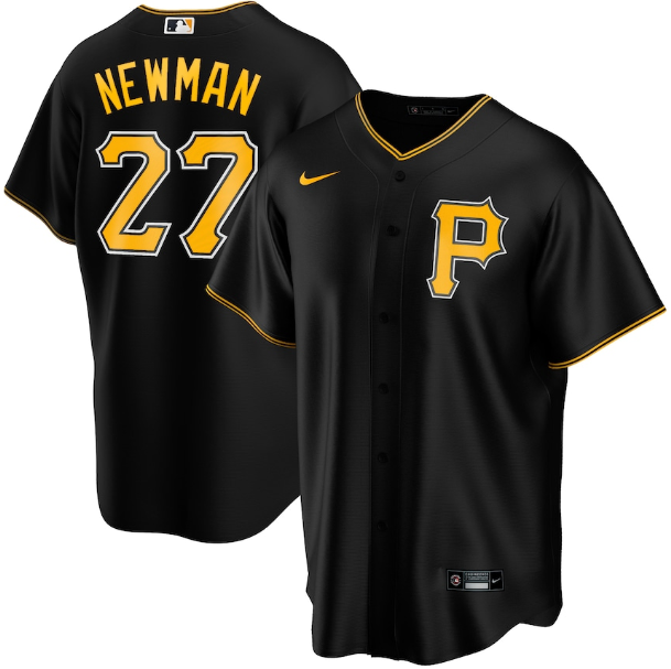 Personalized Men’s Pittsburgh Pirates #27 Kevin Newman Black Cool Base Stitched Jersey