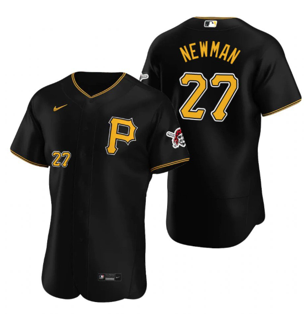 Personalized Men’s Pittsburgh Pirates #27 Kevin Newman Black Flex Base Stitched MLB Jersey