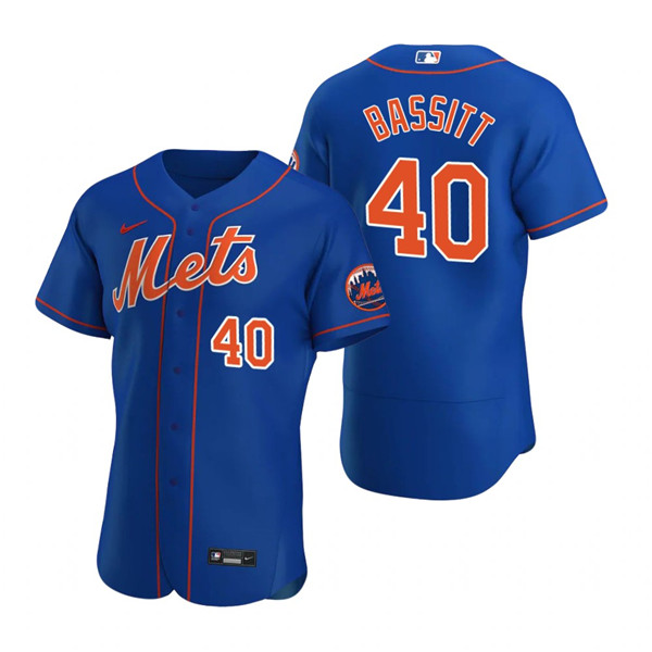 Personalized Men’s New York Mets #40 Chris Bassitt Royal Flex Base Stitched Jersey