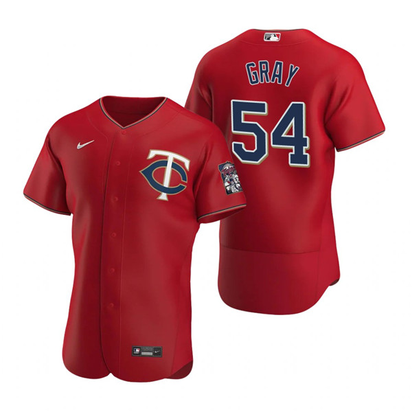 Personalized Men’s Minnesota Twins #54 Sonny Gray Red Flex Base Stitched Jersey