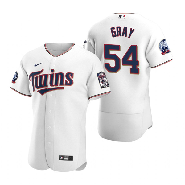 Personalized Men’s Minnesota Twins #54 Sonny Gray White Flex Base Stitched Jersey