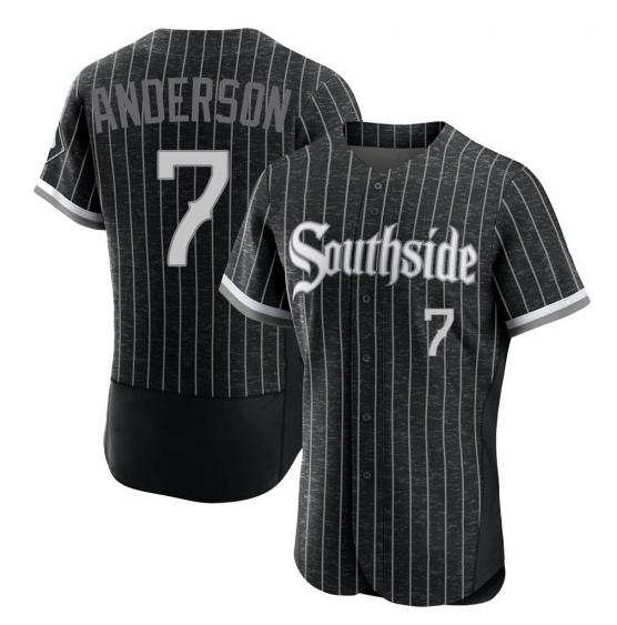 Personalized Men’s Chicago White Sox #7 Tim Anderson 2021 City Connect Flex Base Stitched Jersey