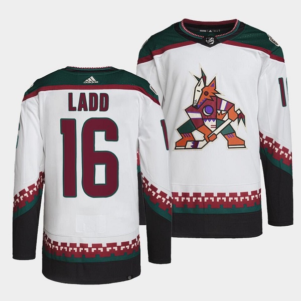 Personalized Men’s Arizona Coyotes #16 Andrew Ladd White Stitched Jersey