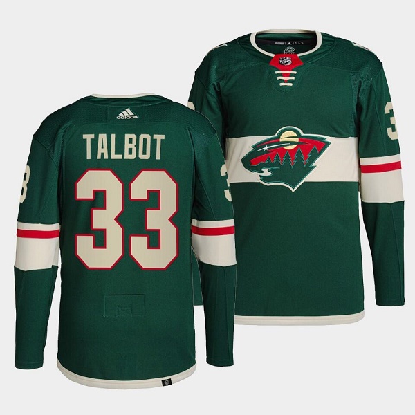 Personalized Men’s Minnesota Wild #33 Cam Talbot Green Stitched Jersey