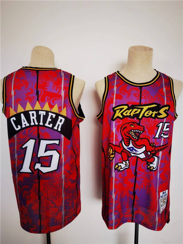 Personalized Men’s Toronto Raptors #15 Vince Carter Lunar New Year Tiger CNY 4.0 Throwback Stitched Jersey