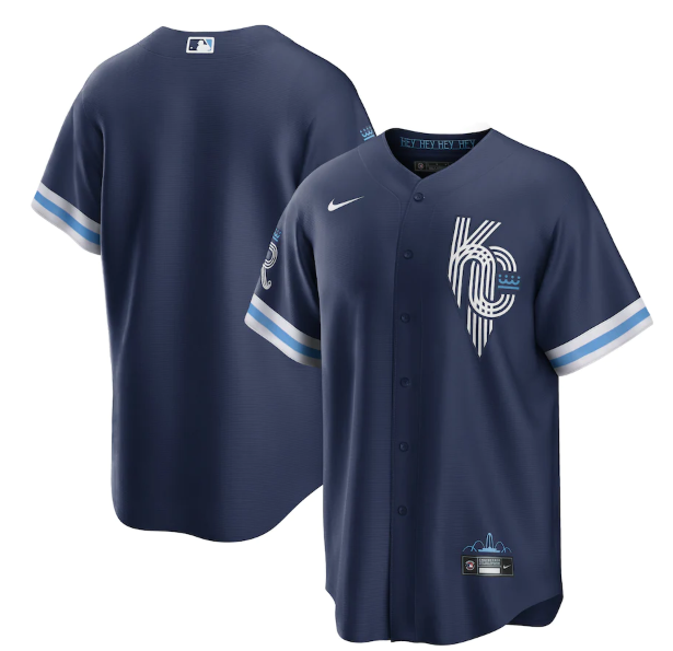 Personalized Men’s Kansas City Royals Blank 2022 Navy City Connect Cool Base Stitched Jersey