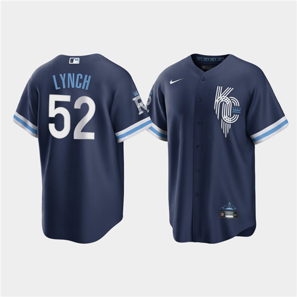 Personalized Men’s Kansas City Royals #52 Daniel Lynch 2022 Navy City Connect Cool Base Stitched Jersey