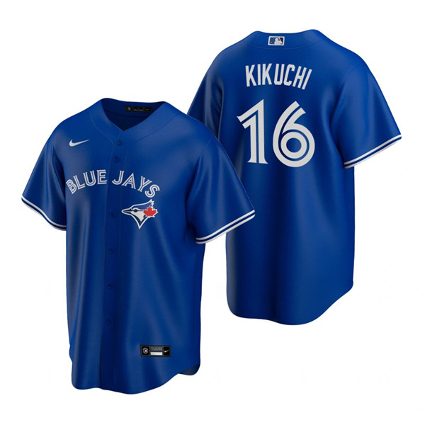 Personalized Men’s Toronto Blue Jays #16 Yusei Kikuchi Royal Cool Base Stitched Jersey