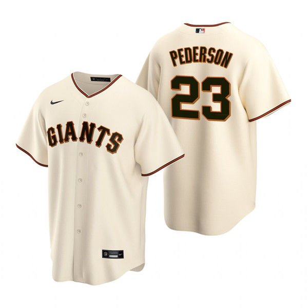 Personalized Men’s San Francisco Giants #23 Joc Pederson Cream Cool Base Stitched Jersey