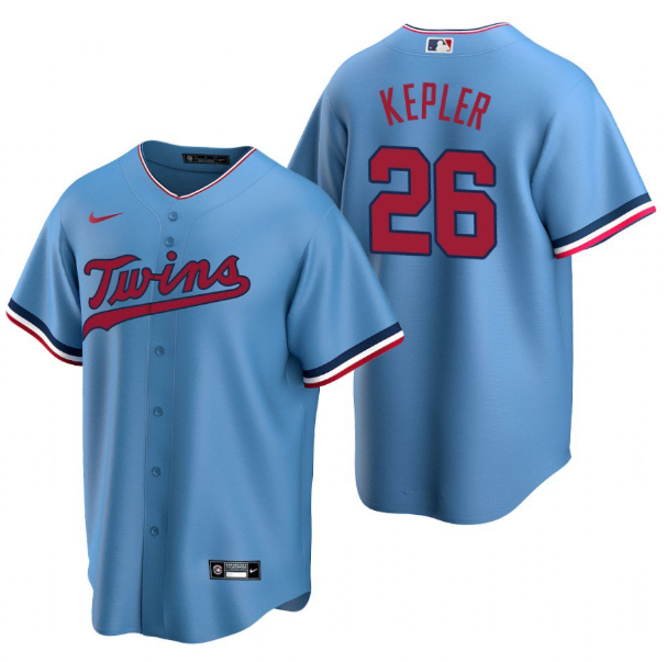 Personalized Men’s Minnesota Twins #26 Max Kepler Blue Cool Base Stitched Jersey