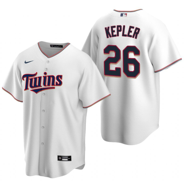 Personalized Men’s Minnesota Twins #26 Max Kepler White Cool Base Stitched Jersey