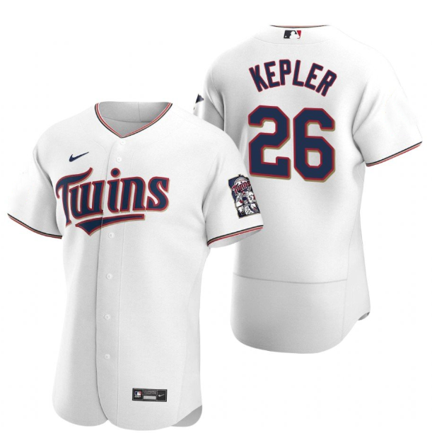 Personalized Men’s Minnesota Twins #26 Max Kepler White Flex Base Stitched Jersey