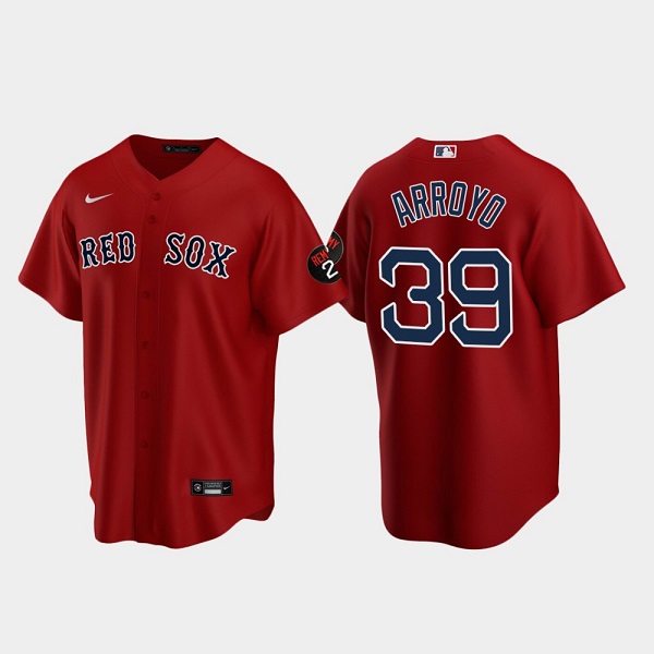 Personalized Men’s Boston Red Sox #39 Christian Arroyo Red Cool Base Stitched Baseball Jersey