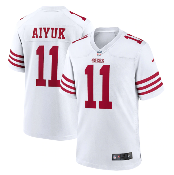 Personalized Men’s San Francisco 49ers #11 Brandon Aiyuk 2022 New White Stitched Game Jersey