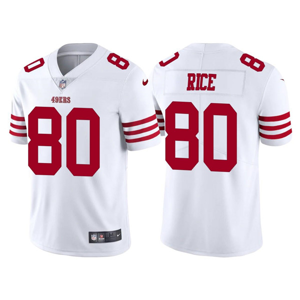 Personalized Men’s San Francisco 49ers #80 Jerry Rice 2022 New White Untouchable Stitched Football Jersey