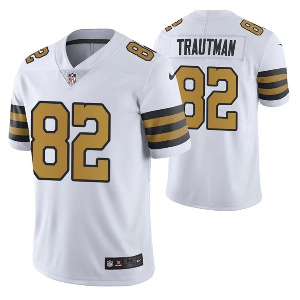Personalized Men’s New Orleans Saints #82 Adam Trautman Color Rush Stitched Jersey