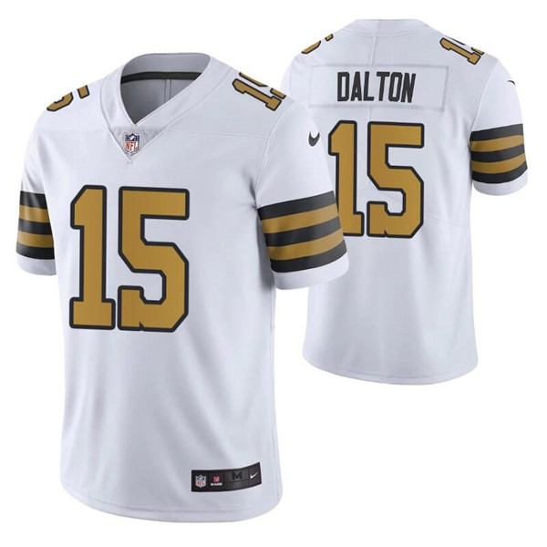 Personalized Men’s New Orleans Saints #15 Rex Burkhead White Color Rush Stitched Jersey