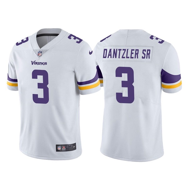 Personalized Men’s Minnesota Vikings #3 Cameron Dantzler White Untouchable Stitched Jersey