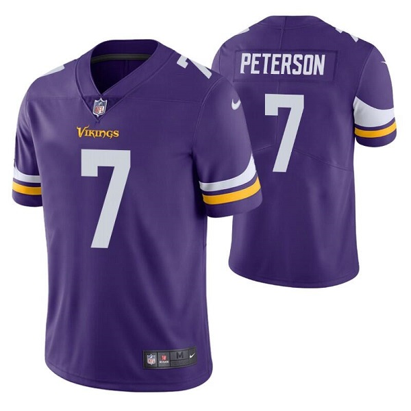 Personalized Men’s Minnesota Vikings #7 Patrick Peterson Purple Untouchable Stitched Jersey
