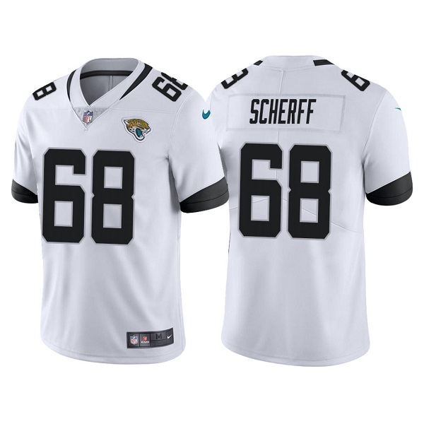 Personalized Men’s Jacksonville Jaguars #68 Brandon Scherff White Untouchable Limited Stitched Jersey