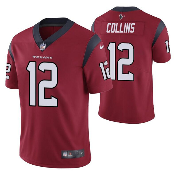 Personalized Men’s Houston Texans #12 Nico Collins Red Untouchable Limited Stitched Jersey