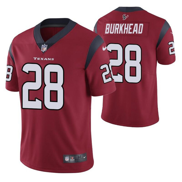 Personalized Men’s Houston Texans #28 Rex Burkhead Red Untouchable Limited Stitched Jersey