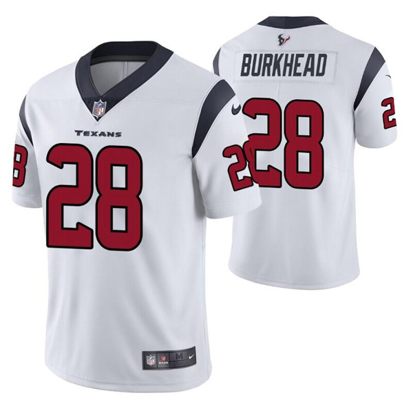 Personalized Men’s Houston Texans #28 Rex Burkhead White Untouchable Limited Stitched Jersey