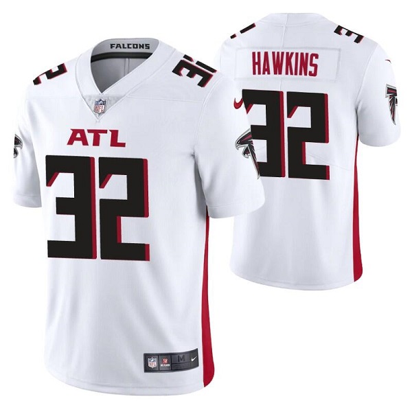 Personalized Men’s Atlanta Falcons #32 Jaylinn Hawkins White Untouchable Limited Stitched Jersey