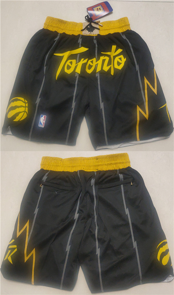 Personalized Men’s Toronto Raptors Black Mitchell&Ness Shorts (Run Small)