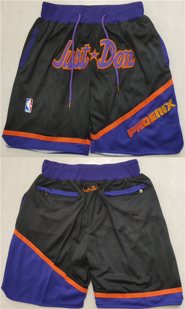 Personalized Men’s Phoenix Suns Black-Orange Shorts (Run Small)